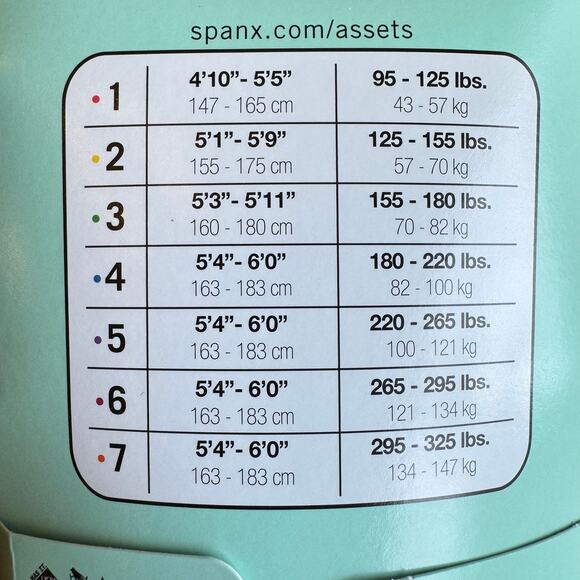 SPANX Assets Womens Size 3 Shaping Tights Textured Black Wishbone 155-180lbs NEW - Picture 6 of 8